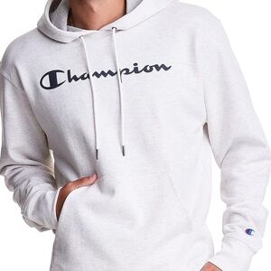 Mens Champion White Hoodie